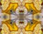 Laguna agate kaleidoscope repeating mirror-effect pattern. Abstract Art Print